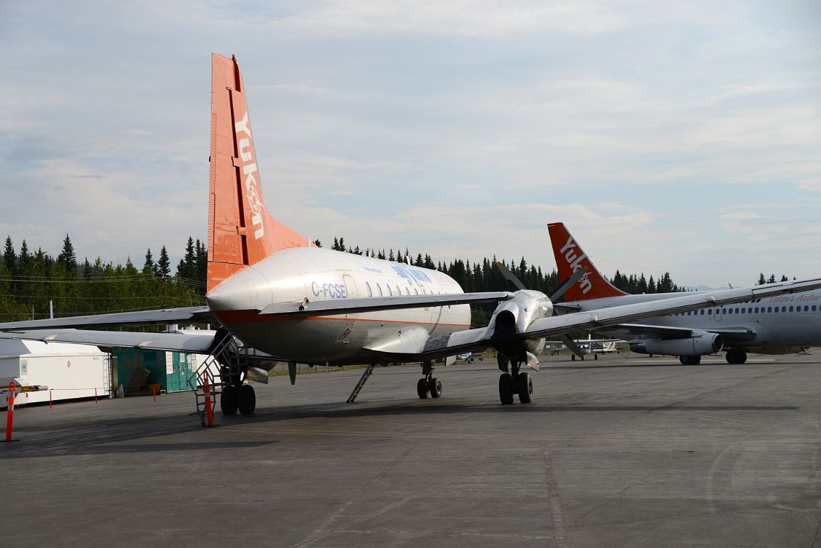 01A Air North Airplane At Dawson City Yukon Airport